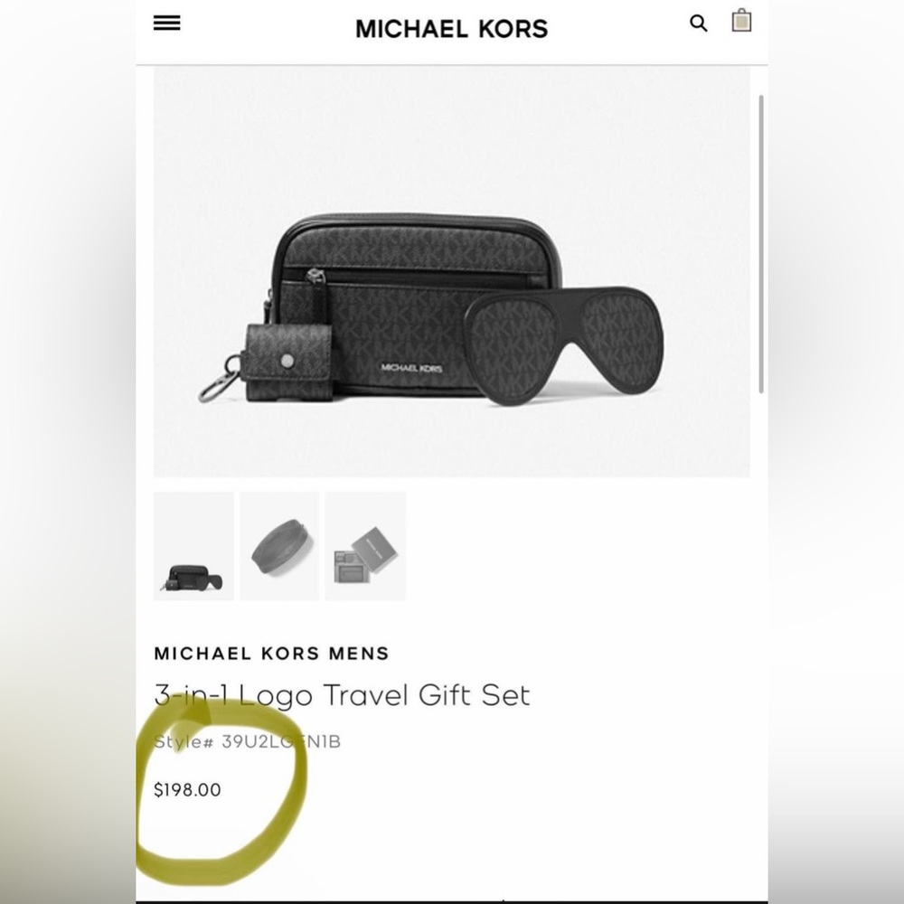 Michael Kors 3-In-1 Logo Travel Gift Set, New in Gift Box - Picture 3 of 15